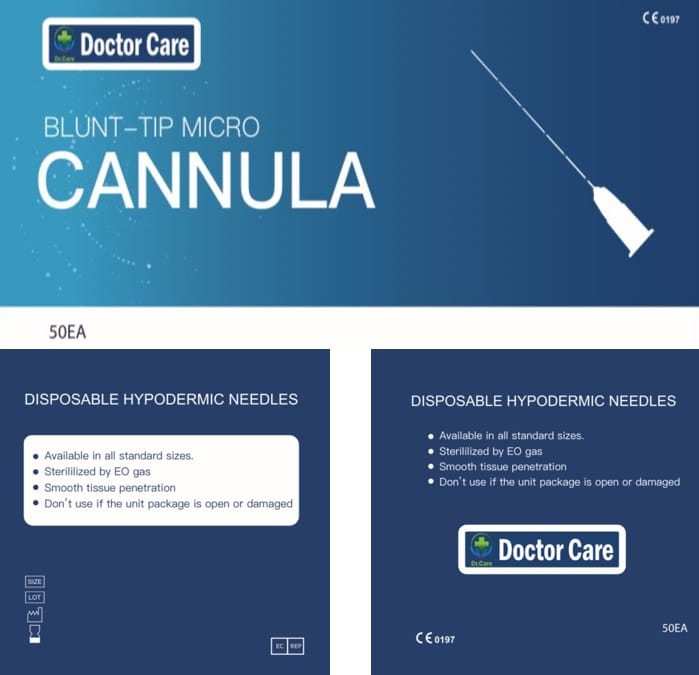 filler cannula 22Gx50MM
